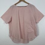 COS A-Line Cotton Linen T-Shirt Pink Minimalist Normcore Quiet Luxury Medium Photo 1