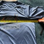 Under Armour  Youth XL Navy Performance Logo Athletic Loose Fit Gym Training Tee Photo 11