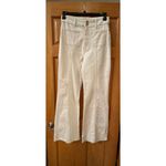 Marine layer  Archive Flare Jeans in Ecru White Size 10 Photo 4