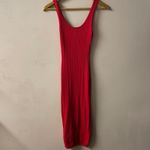 Hera Collection Red Ribbed Knot Bodycon Midi Dress Size S GUC Photo 1