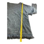Knox Rose  Sweater Small Forest Green Boho Frayed Fringe Long Sleeve Pullover Photo 6