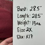 Gilli Asymmetrical Cold Shoulder Relaxed Pullover Top Berry Red Size 2X NWT Photo 9