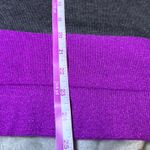 Rock & Republic Glittery Sweater Womens Small Purple Grey Striped Long Sleeve Photo 10