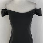 Open Edit New Off The Shoulder Short Sleeve Sheath Dress Black Size Small Photo 6