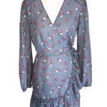 WAYF Dress Eloise Floral Wrap Mini Medium NWT Photo 4