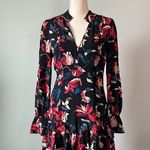 Tanya Taylor | 100% Silk Floral Poppy Tulip Print Dress Sz 4 Photo 1