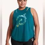 Peloton  Agility Rio Tank Green Loose Fit Activewear Top Plus Size 1X Gym Yoga Photo 0