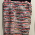 Talbots  Red and Black Plaid Pencil Skirt Photo 0