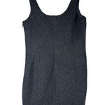 Michael Kors Michael Metallic Tweed Wool Blend Mini Dress Size US 12 Black Photo 1