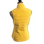 Nic+Zoe Active Yellow Quilted Zipper Vest with Pockets Photo 3
