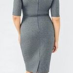 Chloe Kristyn Gray Bianca Ponte Knit Half Sleeve Dress Size M Photo 1