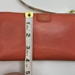 Fossil  Peach Pebbled Leather Zip Around Wallet Pockets Card Slots Pocketbook Photo 14