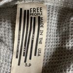 Free People grey waffle knit oversized top! Photo 3