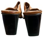 MIA Vicki Laser Cut Leaf Pattern Slip-On Leather Mules Tan Photo 11