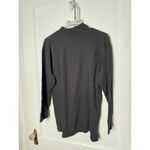 Vintage Cambridge Dry Goods Mock Neck Black Winter Heart Long Sleeve Shirt MED Photo 4
