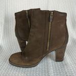 Timberland Boots Womens 8.5 Brown Leather Waterproof Block Heels Zip Up Ankle Photo 7