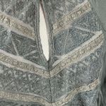 Free People Edwardian Angelic Lace Tunic Top Dark Gray XS Flowy Fairy Gypsy Y2K Photo 12