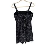 DACI Classic Fashion Collection Black White Polka Dot Square Neck Mini Dress L Size L Photo 6