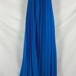 MELLODAY NWT Plated High Neck Sleeveless Dress Blue Size Large Photo 4