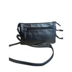Stone Mountain Handbag Bonded‎ Leather Trifecta Little Black Purse W/ Crossbody Photo 2