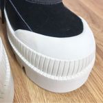 Gianni Bini  Black Leather Platform Ankle Boot Bootie Lug Sole Sneaker Sz 6.5 New Photo 9