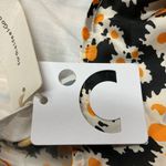 Commense Women's Daisy Printed Floral Short Dress Sz XS Black Yellow Summer NWT Photo 11