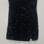 Mable Black Sequin Mini Dress Sleeveless Sheath Women’s M Medium Photo 5