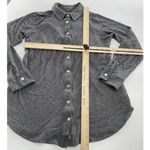 Soft Surroundings Soft‎ Surroundings Top Women Small Gray Cool Breeze Jersey Knit Shirt Button Up Photo 7