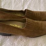 Ferragamo Women's Salvatore Suede Fringe Loafers Shoes Brown Size 8 1/2 A Photo 2