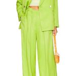L'Academie Lime Green Boxy Blazer XS Oversized Retro 80s Designer Work $298 NEW Photo 1