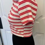 Urban Outfitters Out From Under Striped Red White Button-Up Terry Cloth Top NWOT Photo 3