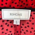 RIHOAS L Sleeveless Fit n Flare Red and Black Heart Print Mini Dress Size L Photo 9