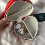 Betsey Johnson  white strawberry earrings. Photo 2