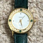 Rumors women’s vintage forest green/gold‎ genuine leather adjustable watch Green Photo 1
