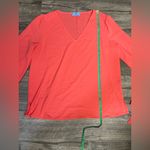 CeCe  Coral V-Neck Blouse with Tie Sleeves Photo 7