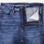 American Eagle AEO Womens 4 Super Hi-Rise Jegging Distressed Dark Wash Stretch Hipster Grunge Photo 5