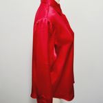 Norton Mcnaughton Norton MC Naughton red satin button down size 12p Photo 1