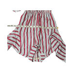 Maje  White & Red Striped Shirt Women's Dress Size: 2 Photo 4