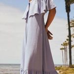 Free People NWT  Lynne Midi Color: Lavender Luster Size M Photo 2