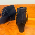 Arizona Jeans Women’s black wedges lace up EUC 7M Photo 3