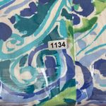 CHAPS  Blue‎ and Green Patterned Mini Dress Floral Sheath Size 8 Back Zipper Photo 5