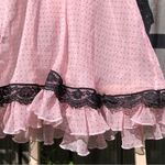 Victoria's Secret Vintage VS Sexy Little Thing Pink/Black Polka Dot Teddy L Photo 5