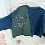 Urban Outfitters NWT UO Collegiate Colorblock Cropped Sweatshirt SMALL Photo 6