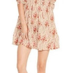 Denim & Supply Ralph Lauren Ralph Lauren Denim & Supply Floral Red and Tan Gauze Dress. Size Large Spring. Photo 0