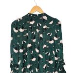 Derek Lam 10 Crosby Scribble Printed Dress size 6 Silk Button Front Ties Green Photo 7