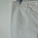 J. Jill High‑Rise Angled‑Pocket Wide‑Leg Jeans in Ivory Size 14P White Photo 1