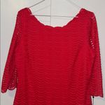 Ivanka Trump Coral Lace Midi Dress Women’s Size 12 Photo 1