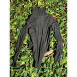 Aerie  Black Ribbed Longsleeve Bodysuit Size Small Photo 3