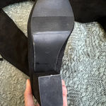 Women’s sock boot size 38 zipper back black faux suede boots Photo 3