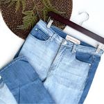 Soft Surroundings Women’s Jeans Blue Two Tone Straight Leg Stretch 10 Photo 1